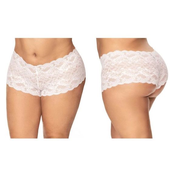 Mapale 90X Lace Boyshort Color Ivory - Picture 10 of 12